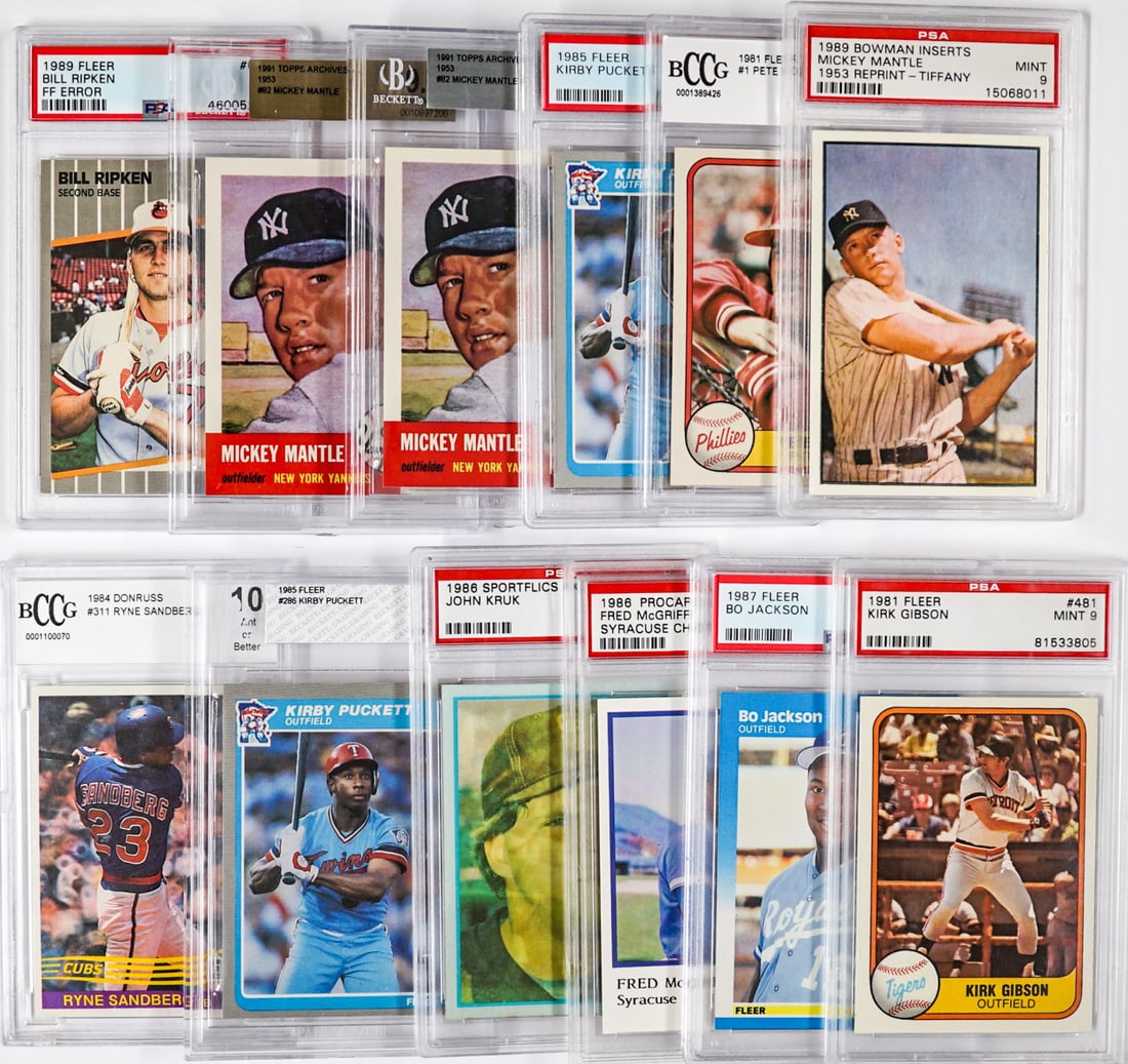 Vintage Graded Baseball Cards (12) (1 of 5)