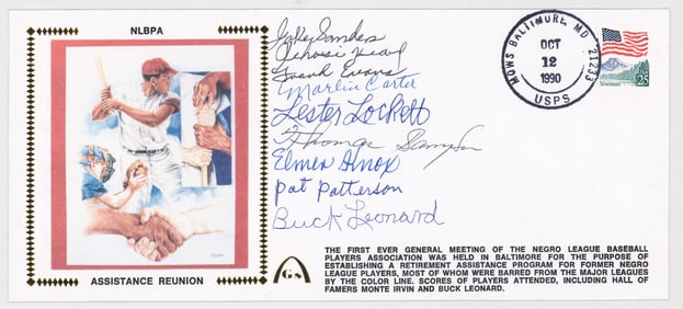 Negro League Greats Autographed Envelope