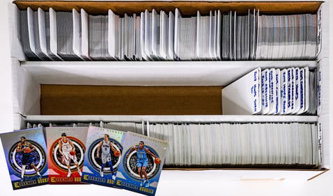 A Box of Basketball Cards