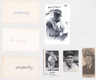 Vintage Baseball Cuts & Index Cards (7 pcs)
