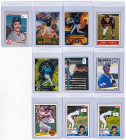 Estate Group of (10) Vintage Sports Cards (RC etc)