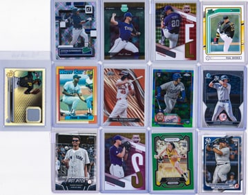 (13) Assorted Sports Cards-Rookies, Skenes, Clark