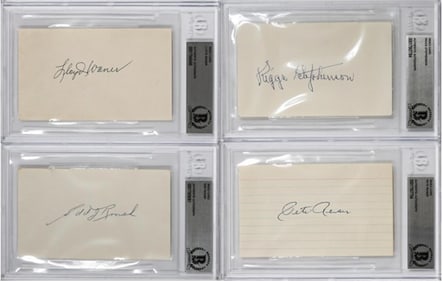 Roush, Waner, Reiser, Stephenson Index Cards