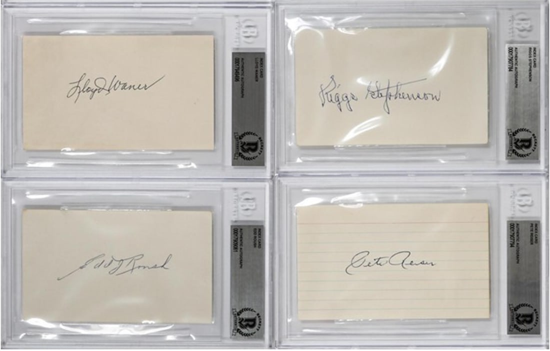 Roush, Waner, Reiser, Stephenson Index Cards (1 of 2)