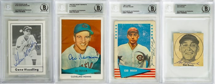 Baseball HOF Autographed Cards & Cut