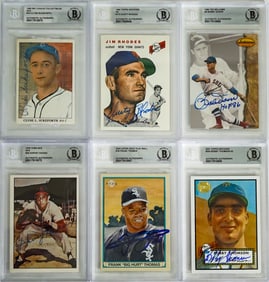 Baseball HOF Autographed Cards (4)