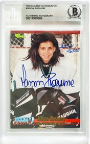 Manon Rheaume Autographed Hockey Card