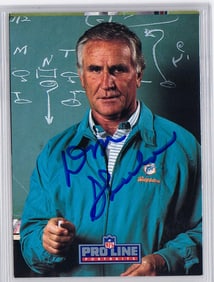 Don Shula Autographed 1991 Pro Line Portrait Card