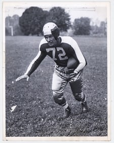 Jack Sanders 1945 Photo-NFL's 1st WWII Disabled Vet