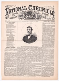 SCARCE National Chronicle 1869 Baseball