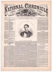 SCARCE National Chronicle 1869 Baseball