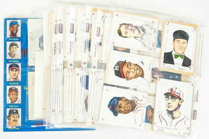 Watercolor Paintings (100) Baseball Hall of Famers