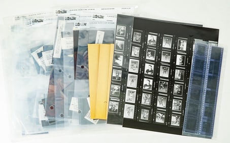 Nice Large Group of Vintage Hockey Negatives