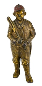 A. C. Williams Cast Iron Baseball Player Bank