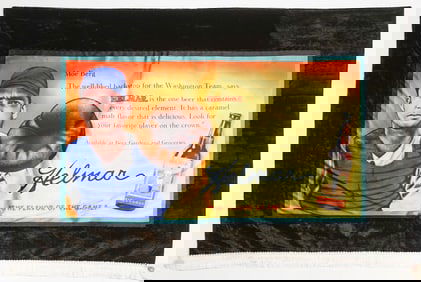 Helmar French Silks Giant Banner Moe Berg