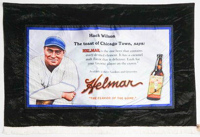 Helmar French Silks Giant Banner Hack Wilson
