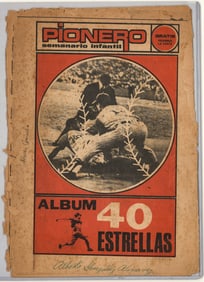 Vintage Cuban Baseball Program-Alberto Alvarez