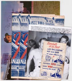 New York Yankees Programs, Postcards ca. 1953