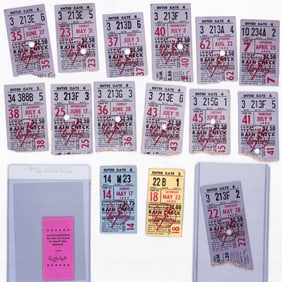 1953 New York Yankees & All-Star Game Tickets