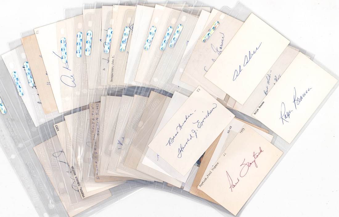 1953 Detroit Tigers SIGNED Index Cards [MLB] (1 of 7)