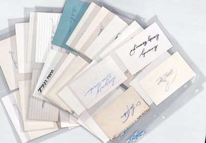 1953 Chicago White Sox SIGNED Index Cards MLB