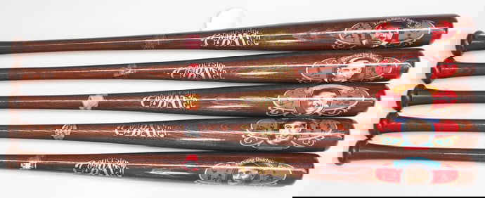 (5) Cooperstown Bat Co. 1996 Immortal Series Bats.