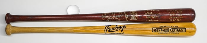 (2) Bats Field of Dreams, 1953 Brown Bat #22/500