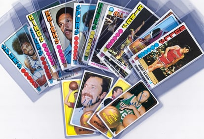 (20) Signed Vintage Topps Basketball Cards