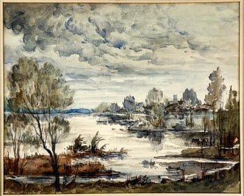 Edward Brian Seago Original Watercolor [Lake]