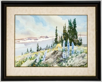Alfred Charles Dunn Original Watercolor Landscape