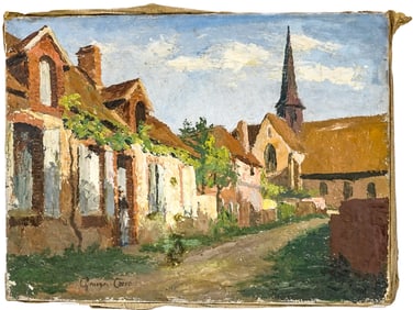 Georges Henri Carre Oil on Canvas [Church]