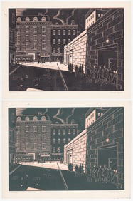 Valenti Angelo (2 of Same) Woodblock Prints