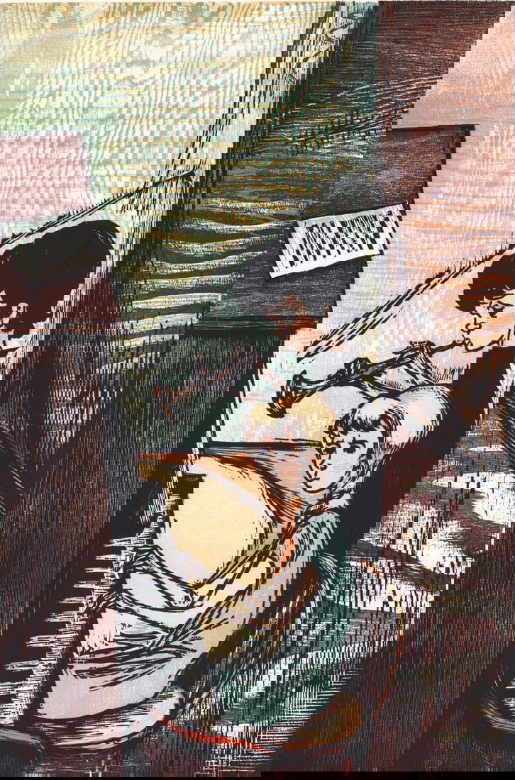 Mervin Jules Original Woodcut SIGNED 20/100 (1 of 5)