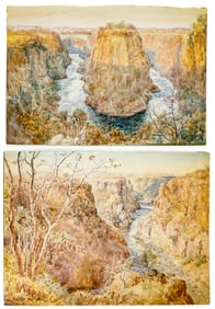 Mabel Withers (2) Watercolors on Board {River]