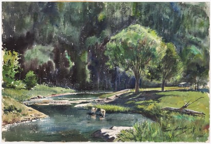 Signature Member (AWS) Signed Watercolor