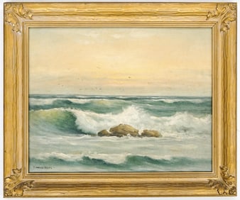 Warren Webb Oil on Canvas Framed [Seascape]