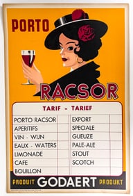 Vintage Porto Rascor Wine Advertisement Poster
