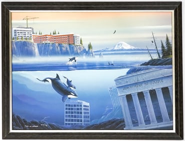 Tim Wistrom S/N Giclee Framed [Orcas, Eagles]