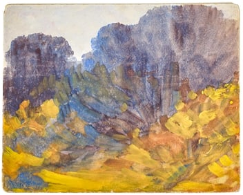 William Closson Painting on Board [Trees]