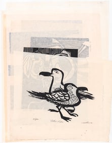 Roger Martin (5) Woodcut Prints [Abstract]