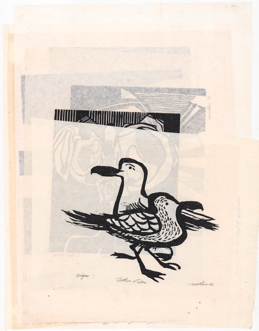 Roger Martin (5) Woodcut Prints [Abstract] (1 of 6)
