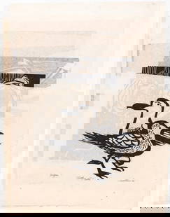 Roger Martin (5) Woodcut Prints [Abstract]: Five (5) Roger Martin (Massachusetts) woodcuts. All pencil signed. Measure 12 in. to 19.5 in. x 12.625 in. to 20.25 in. Unframed, loose and not glued or mounted. Provenance: Estate collection of Willi