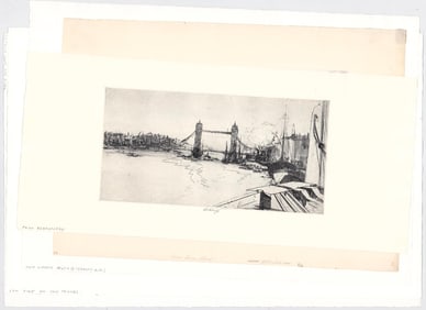 John Winkler (5) Etchings [Street Scenes]