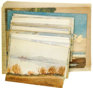 George Teel (18) Original Watercolors and Studies