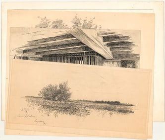 Louis A. Holman (4) Original Drawings