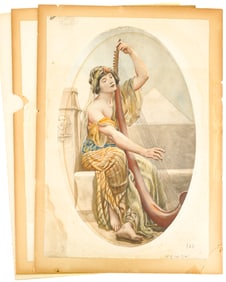 Will Hicok Low (3) Hand Colored Prints