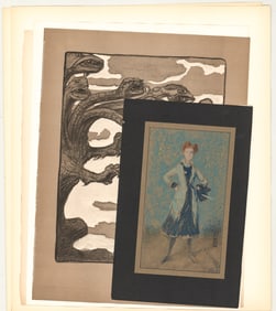 Vintage (6) Prints [William Sharp; Alfredo Zalce]