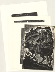 Fritz Eichenberg (5) Signed Wood Engravings