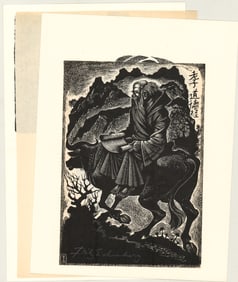 Fritz Eichenberg (4) Signed Wood Engravings