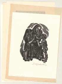 Fritz Eichenberg (5) Signed Wood Engravings